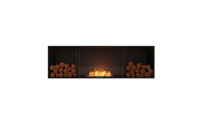 EcoSmart Flex Fireplace 68SS.BX2 Single Sided Black