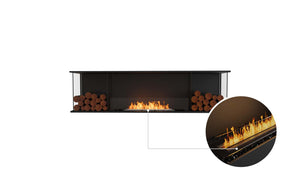 EcoSmart Flex Fireplace 78BY.BX2 Bay Black