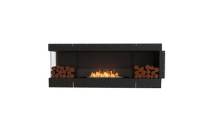 EcoSmart Flex Fireplace 78LC.BX2 Left Corner Black