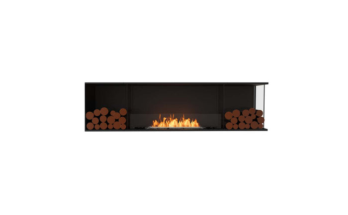 EcoSmart Flex Fireplace 78RC.BX2 Right Corner Black