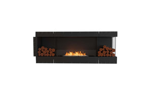 EcoSmart Flex Fireplace 78RC.BX2 Right Corner Black