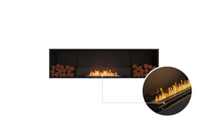 EcoSmart Flex Fireplace 78SS.BX2 Single Sided Black