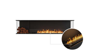 EcoSmart Flex Fireplace 86BY.BXL Bay Black