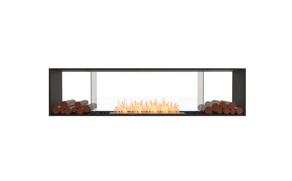 EcoSmart Flex Fireplace 86DB.BX2 Double Sided Black