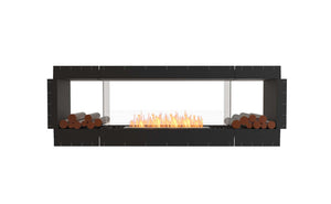 EcoSmart Flex Fireplace 86DB.BX2 Double Sided Black