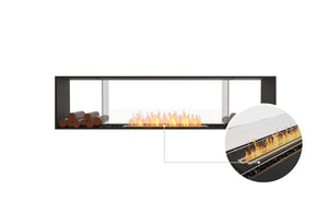 EcoSmart Flex Fireplace 86DB.BX2 Double Sided Black