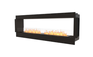 EcoSmart Flex Fireplace 86DB Double Sided Black