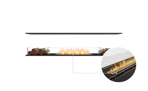 EcoSmart Flex Fireplace 86IL.BX2 Island Black