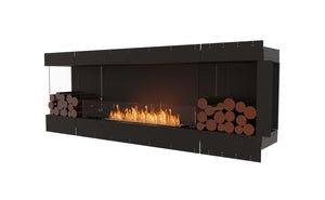 EcoSmart Flex Fireplace 86LC.BX2 Left Corner Black