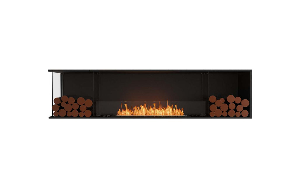 EcoSmart Flex Fireplace 86LC.BX2 Left Corner Black