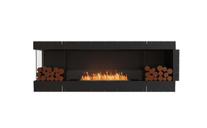 EcoSmart Flex Fireplace 86LC.BX2 Left Corner Black