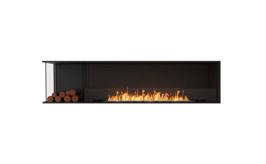 EcoSmart Flex Fireplace 86LC.BXL Left Corner Black