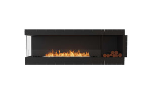 EcoSmart Flex Fireplace 86LC.BXR Left Corner Black