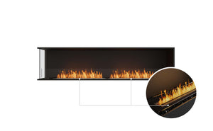 EcoSmart Flex Fireplace 86LC Left Corner Black