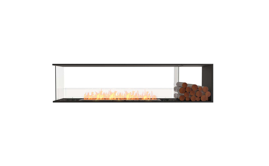 EcoSmart Flex Fireplace 86PN.BXR Peninsula Black