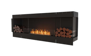 EcoSmart Flex Fireplace 86RC.BX2 Right Corner Black