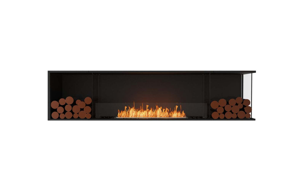 EcoSmart Flex Fireplace 86RC.BX2 Right Corner Black