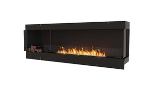 EcoSmart Flex Fireplace 86RC.BXL Right Corner Black