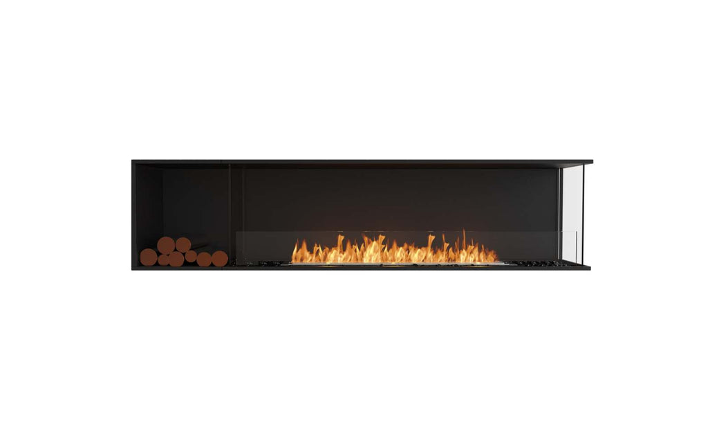 EcoSmart Flex Fireplace 86RC.BXL Right Corner Black