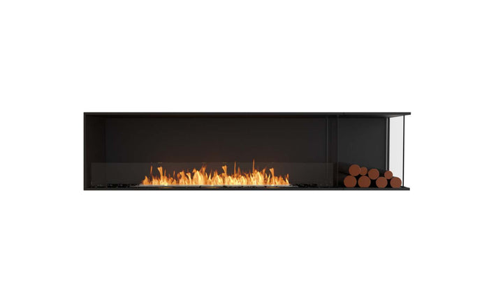 EcoSmart Flex Fireplace 86RC.BXR Right Corner Black