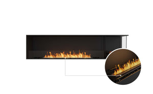 EcoSmart Flex Fireplace 86RC.BXR Right Corner Black