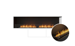 EcoSmart Flex Fireplace 86RC Right Corner Black