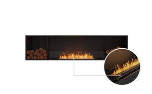 EcoSmart Flex Fireplace 86SS.BX2 Single Sided Black