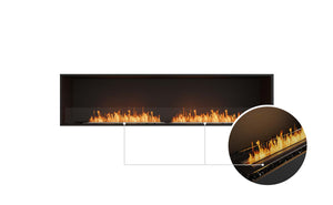 EcoSmart Flex Fireplace 86SS Single Sided Black