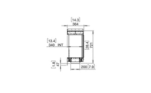 EcoSmart Flex Fireplace 68BY.BX2 Bay Black