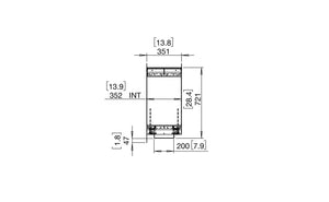 EcoSmart Flex Fireplace 68DB.BX1 Double Sided Black