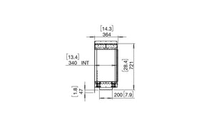 EcoSmart Flex Fireplace 104RC.BXL Right Corner Black