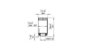 EcoSmart Flex Fireplace 68SS.BXL Single Sided Black