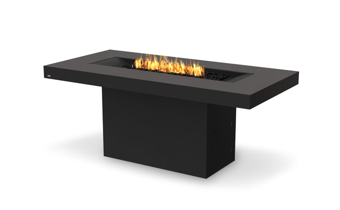 EcoSmart Fire Gin 90 (Bar) Gas Fire Pit Table Graphite