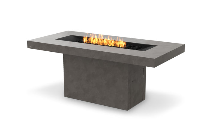 EcoSmart Fire Gin 90 (Bar) Gas Fire Pit Table Natural