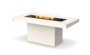 EcoSmart Fire Gin 90 (Bar) Gas Fire Pit Table Bone