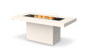 EcoSmart Fire Gin 90 (Bar) Fire Pit Table Bone