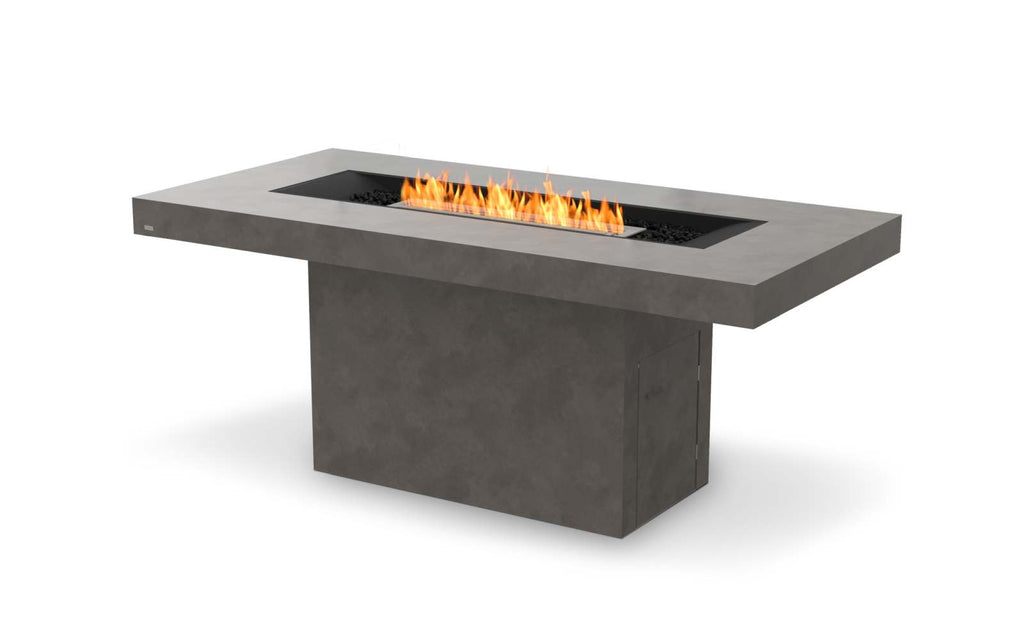 EcoSmart Fire Gin 90 (Bar) Fire Pit Table Natural