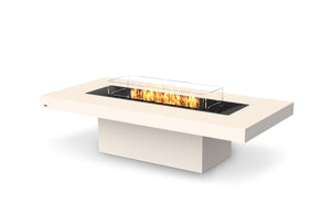 EcoSmart Fire Gin 90 (Chat) Gas Fire Pit Table Bone