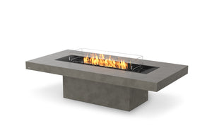 EcoSmart Fire Gin 90 (Chat) Gas Fire Pit Table Natural