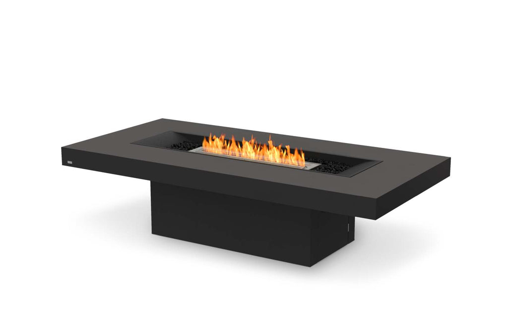 EcoSmart Fire Gin 90 (Chat) Fire Pit Table Graphite