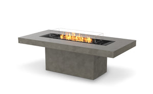 EcoSmart Fire Gin 90 (Dining) Gas Fire Pit Table Natural