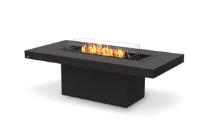 EcoSmart Fire Gin 90 (Dining) Gas Fire Pit Table Graphite