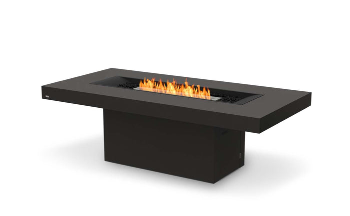 EcoSmart Fire Gin 90 (Dining) Fire Pit Table Graphite