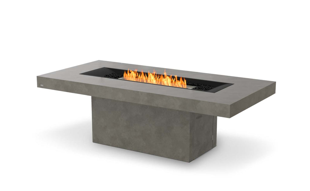 EcoSmart Fire Gin 90 (Dining) Fire Pit Table Natural