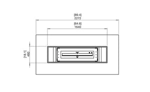 EcoSmart Fire Gin 90 (Dining) Gas Fire Pit Table Bone