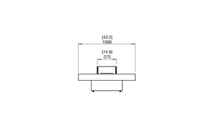 EcoSmart Fire Gin 90 (Low) Gas Fire Pit Table Graphite