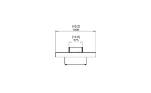 EcoSmart Fire Gin 90 (Low) Fire Pit Table Graphite