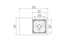 EcoSmart Fire Manhattan 50 Fire Pit Table Graphite