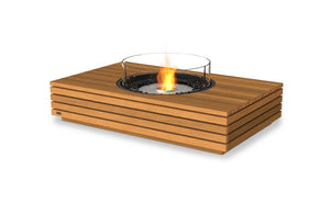 EcoSmart Fire Martini 50 Fire Pit Table Teak