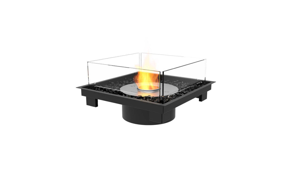 EcoSmart Fire Square 22 Fire Pit Kit Black